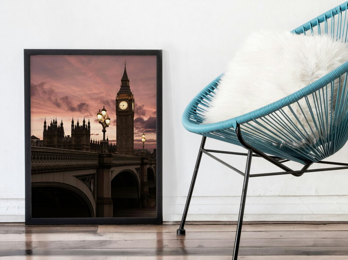 Big Ben At Sunset, Westminster Bridge London - Image 4