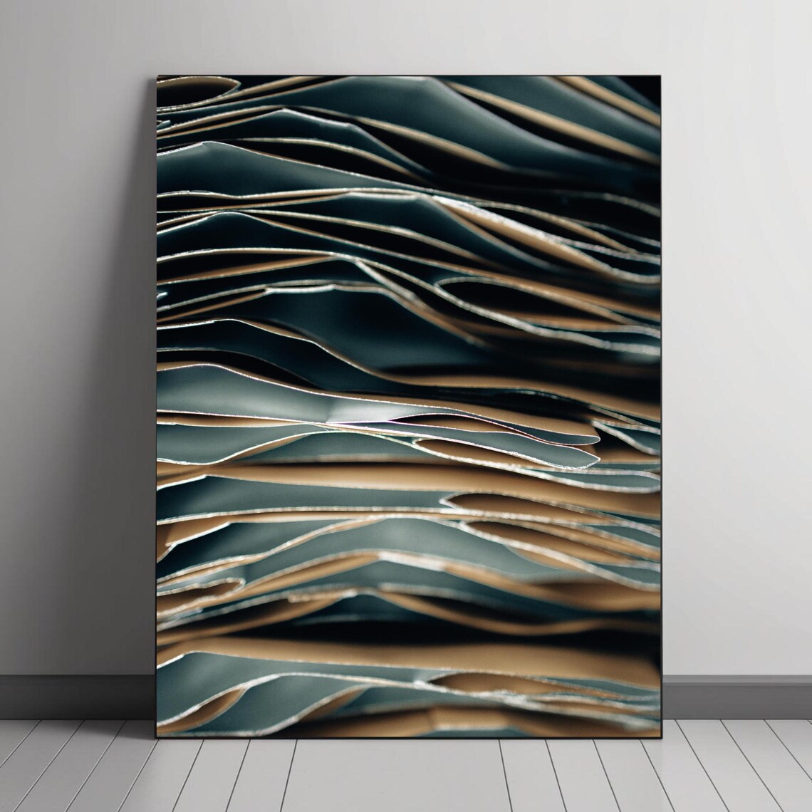 Abstract Layered Papers, Minimalist Decor