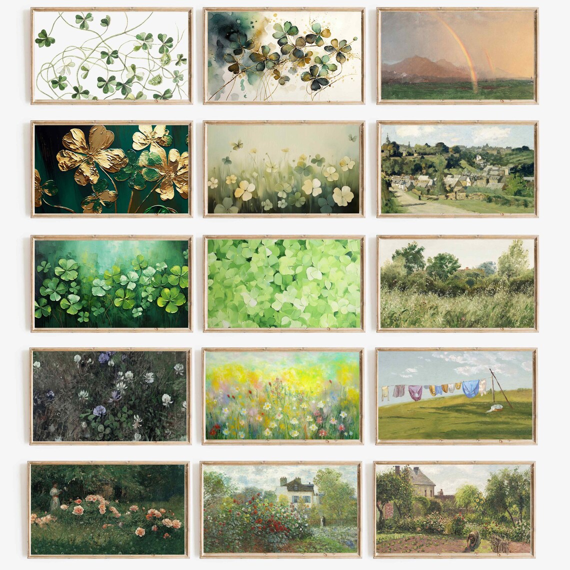 Spring Floral TV Background Bundle, Holiday Wall Art - Image 2