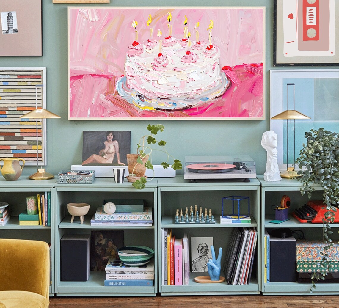 Birthday Cake Colorful Birthday Art Print - Image 4