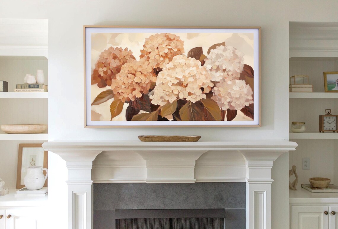 Spring Floral Hydrangea Painting, Farmhouse Decor - Image 4