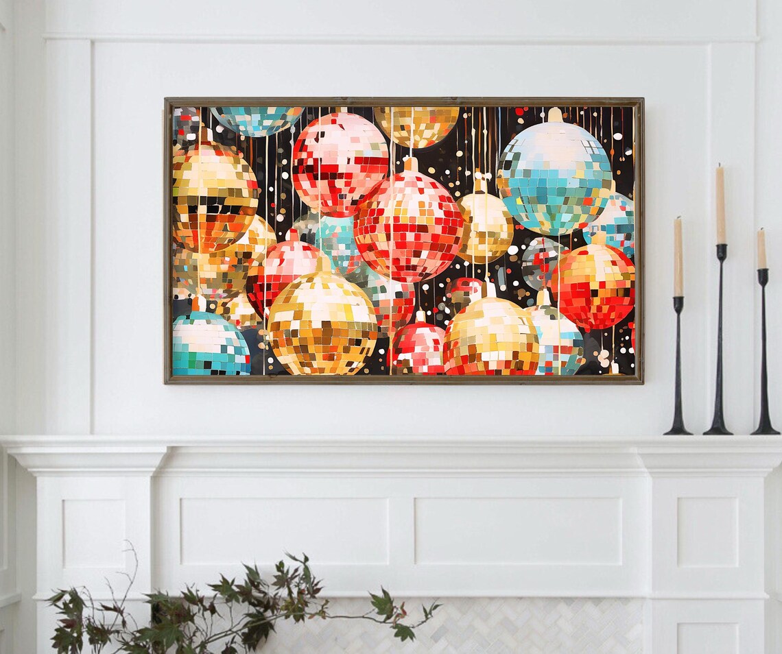 Disco Ball New Year's Eve Party Art Print - Image 2