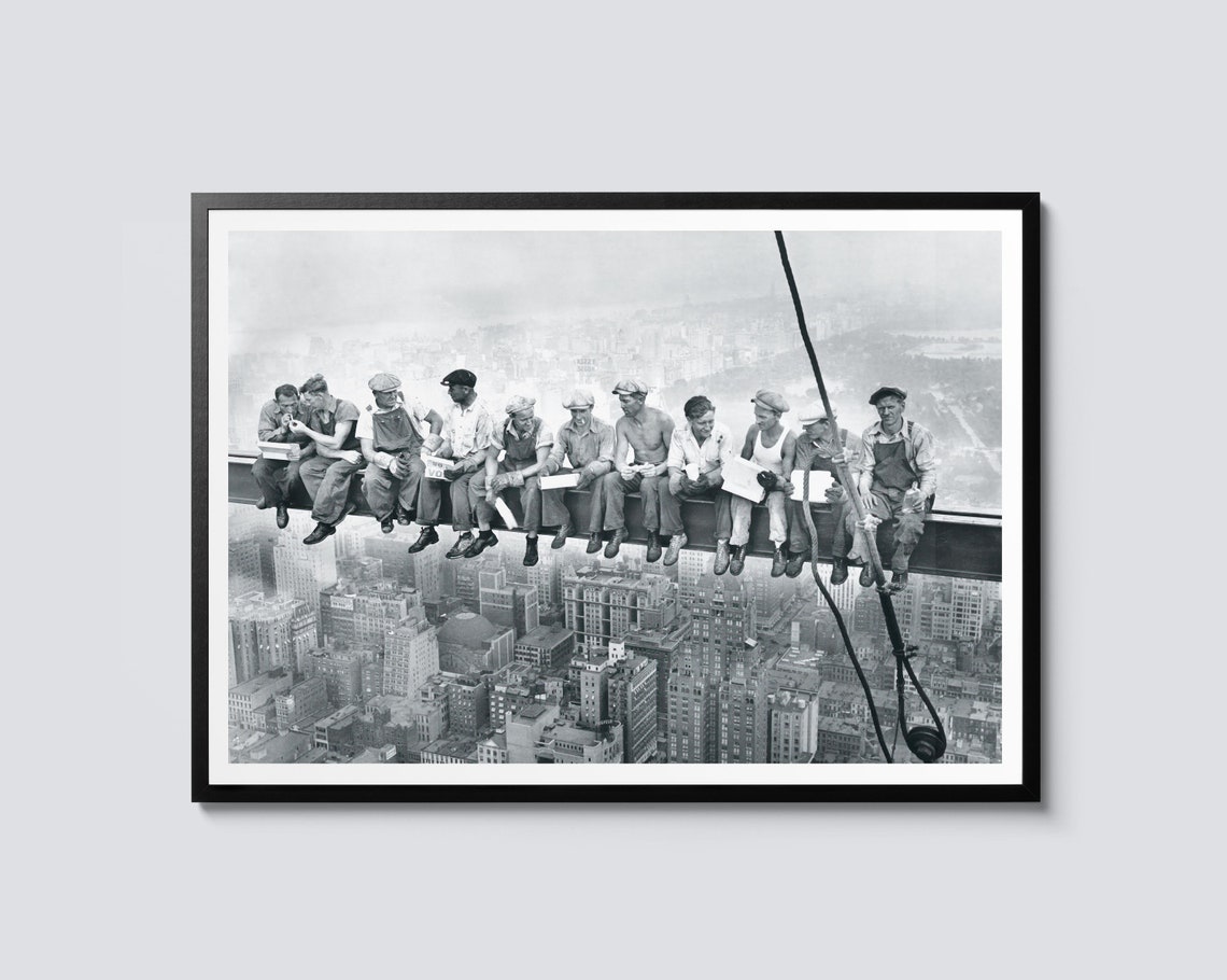 Lunch Atop A Skyscraper 1932 NYC Vintage Photograph Wall Art
