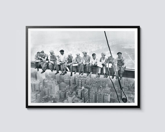 Lunch Atop A Skyscraper 1932 NYC Vintage Photograph Wall Art