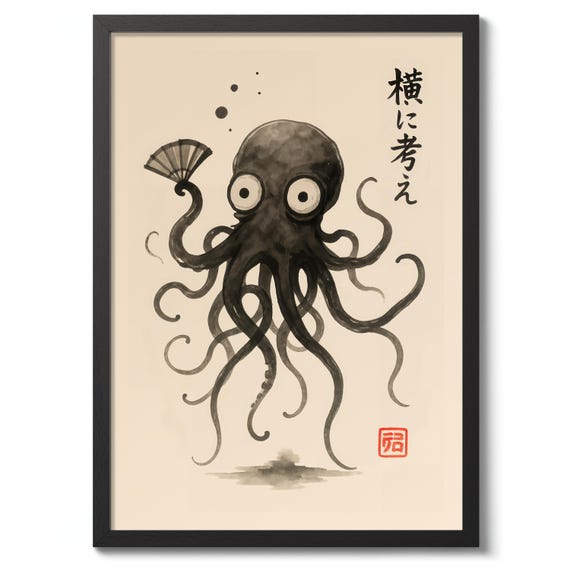 Octopus By Matsumoto Hoji Japanese Art Print