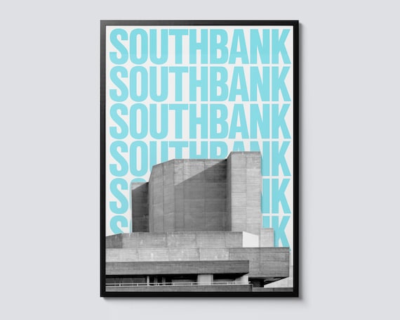 National Theatre Southbank London Brutalist Architecture Photo Print
