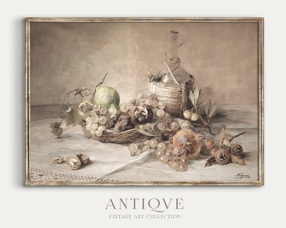 Vintage Still Life Fruits Art Print