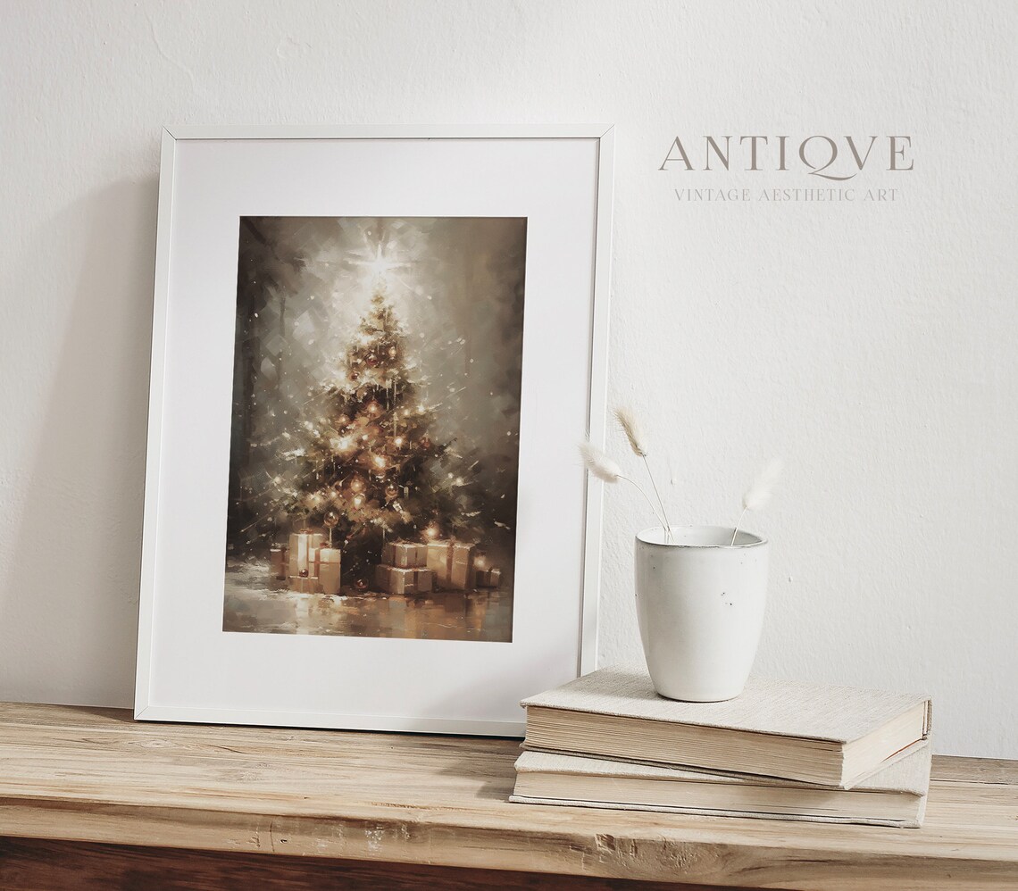 Christmas Tree Christmas Lights Holiday Decor Art Print - Image 4