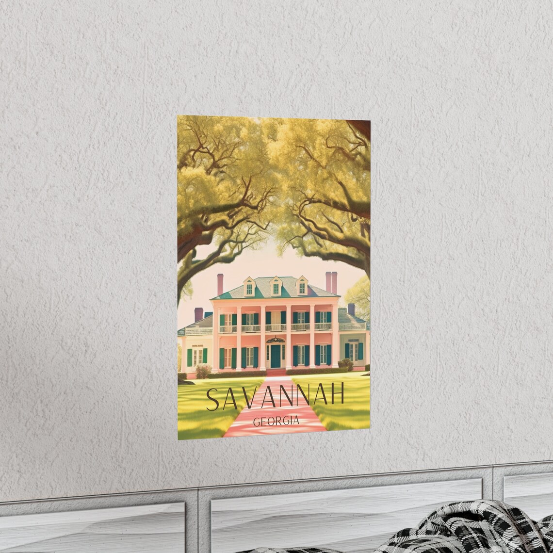 Savannah Travel Poster, Georgia Southern Print - Image 2