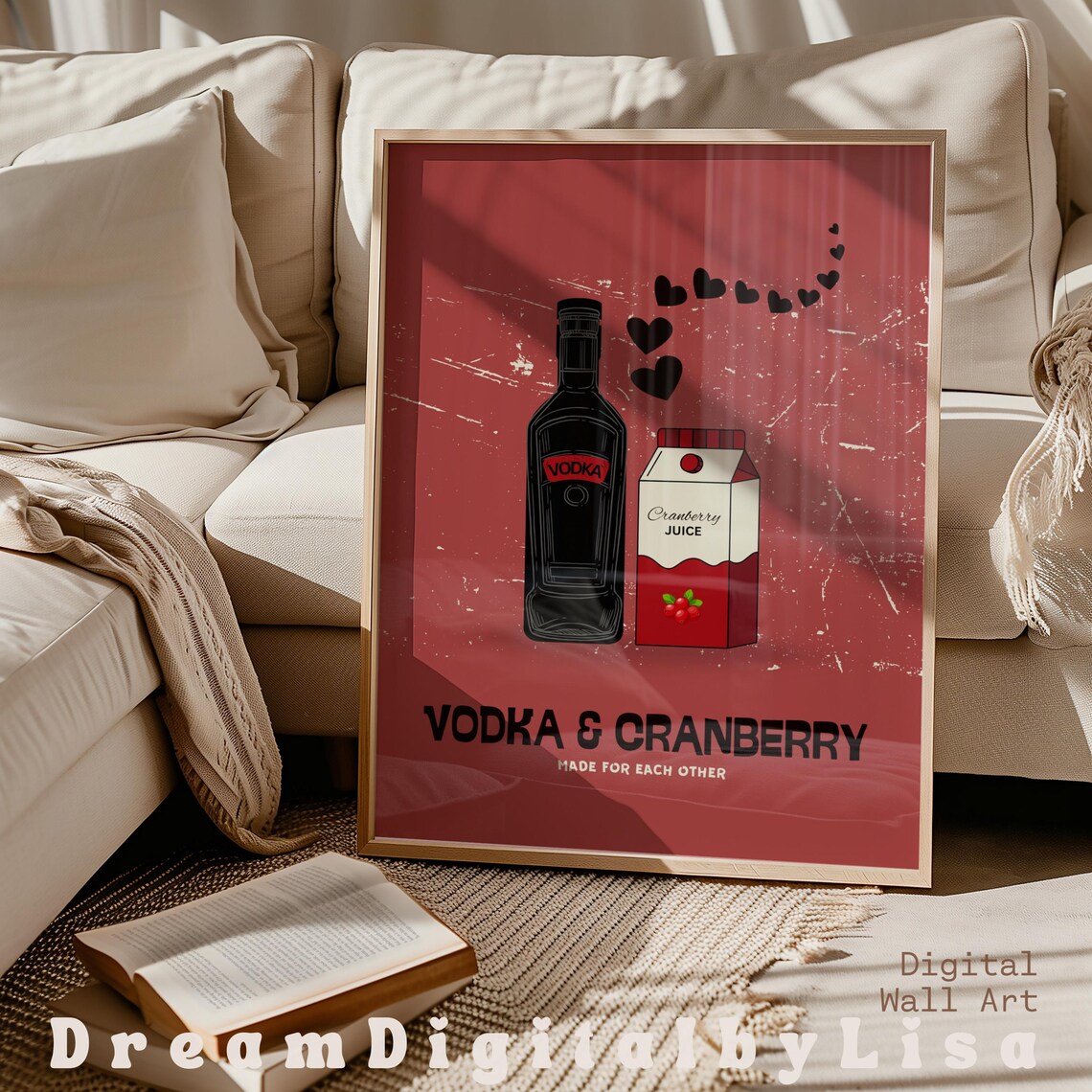 Vodka Cranberry Made For Each Other Kitchen Art Print