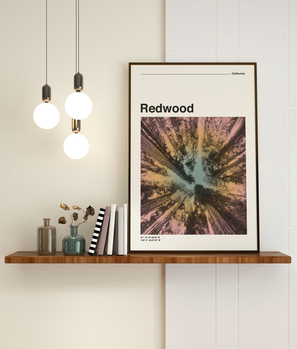Redwood California Towering Trees Canopy Skyward Forest Poster - Image 3