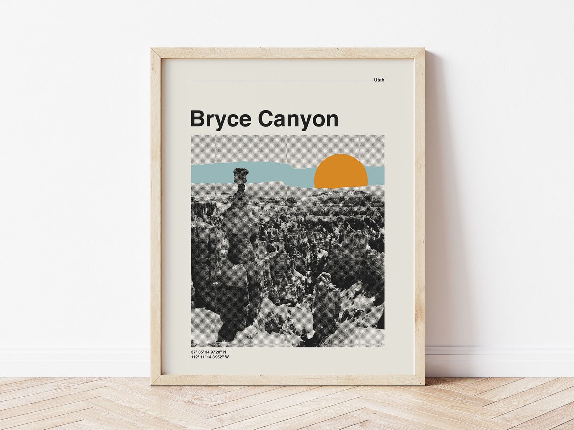 Bryce Canyon National Park Retro Travel Poster - Image 2