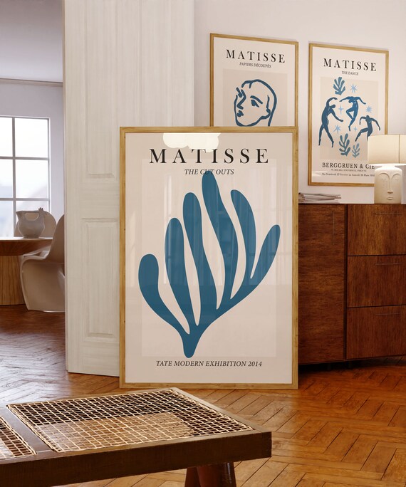 Henri Matisse Cut Outs Blue Leaf Tate Modern Exhibition Poster
