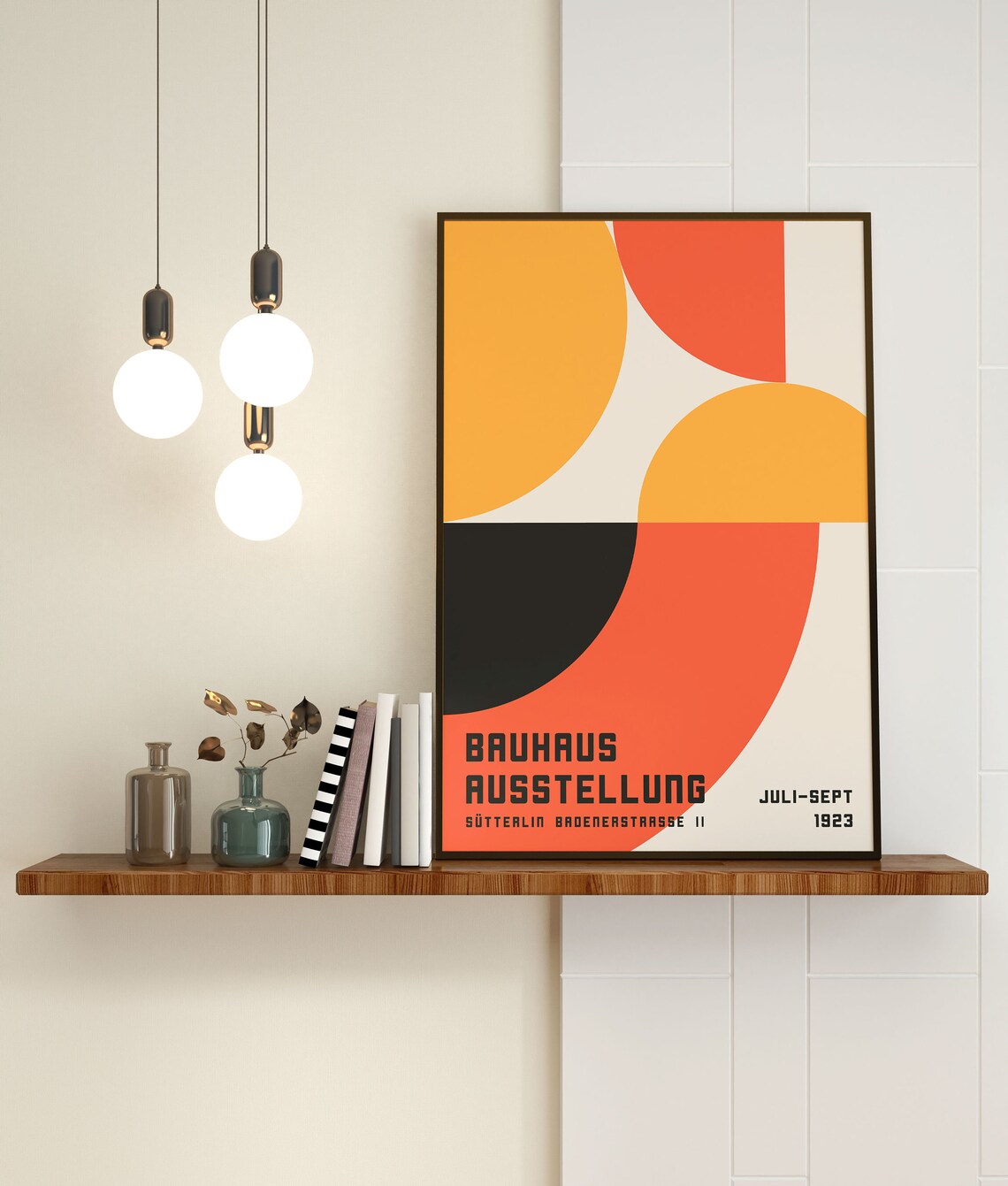 Bauhaus Exhibition Poster, Retro Mid-Century Abstract Print - Image 3