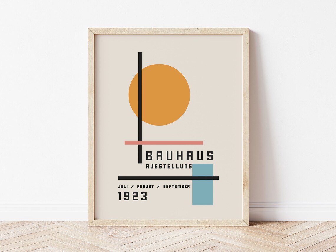 Bauhaus Exhibition Poster 1923, Mid Century Art Print - Image 3