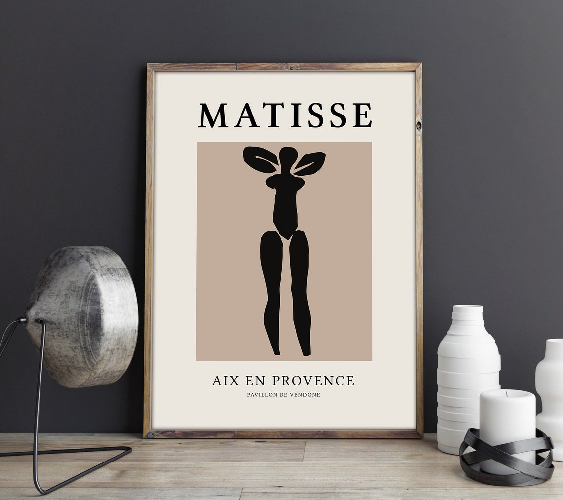 Matisse Aix en Provence Standing Figure Cut Out Modern Gallery Poster - Image 3