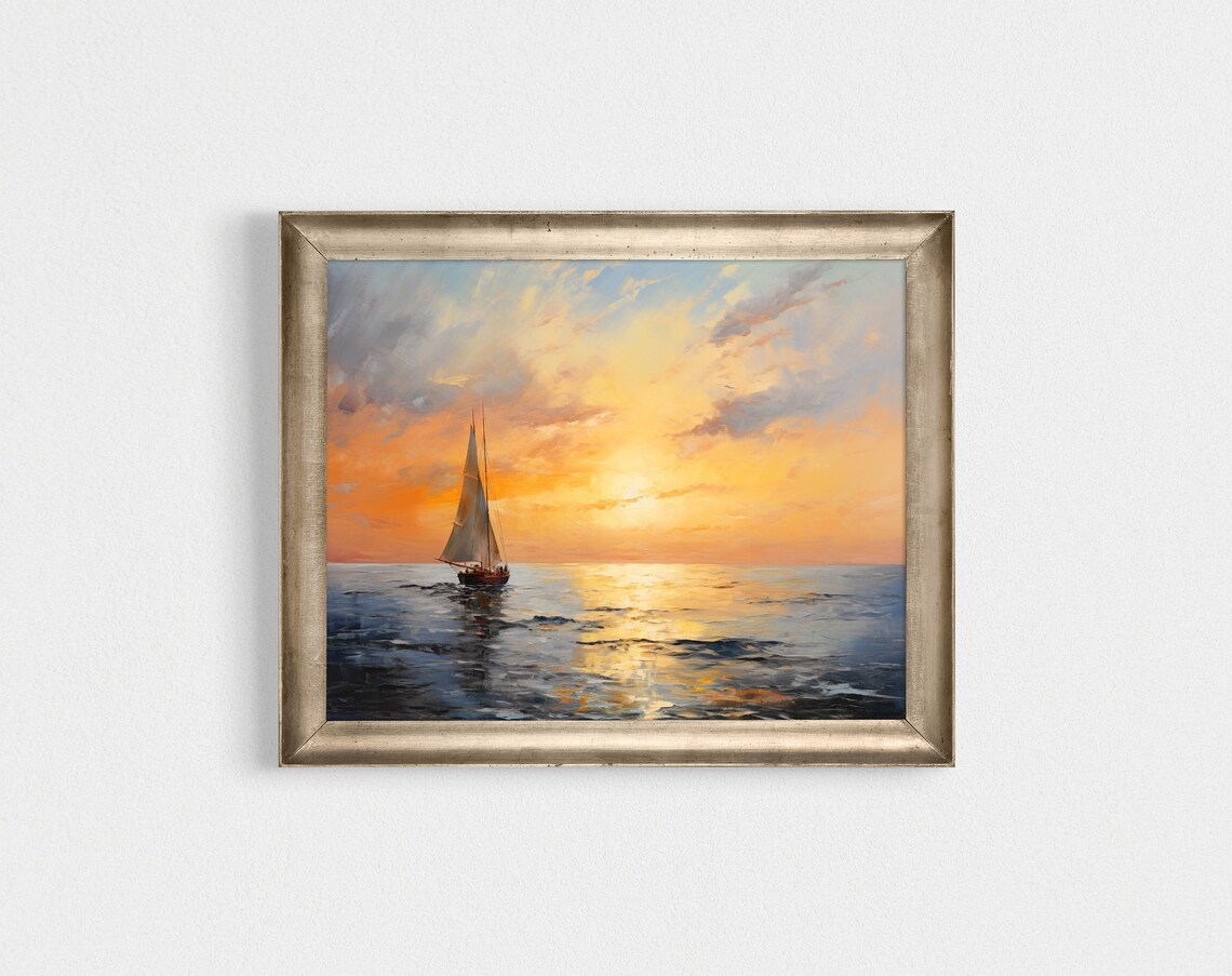 Stella Luv At Dusk, Post Impressionist Seascapes - Image 2