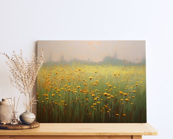 Misty Yellow Field, Ginner Inspired Naturecore