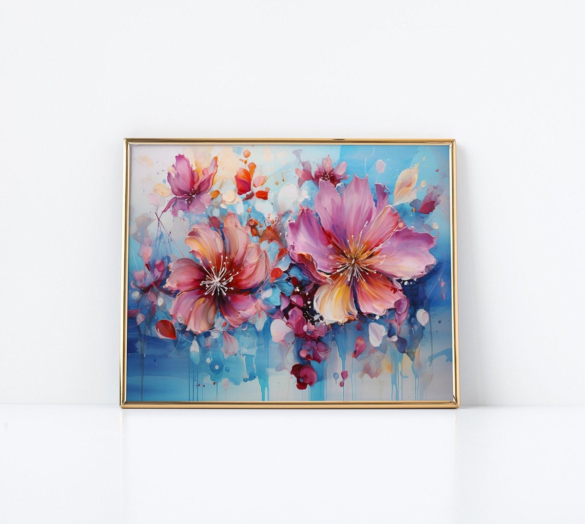 Abstract Expressionist Floral Art Print - Image 3