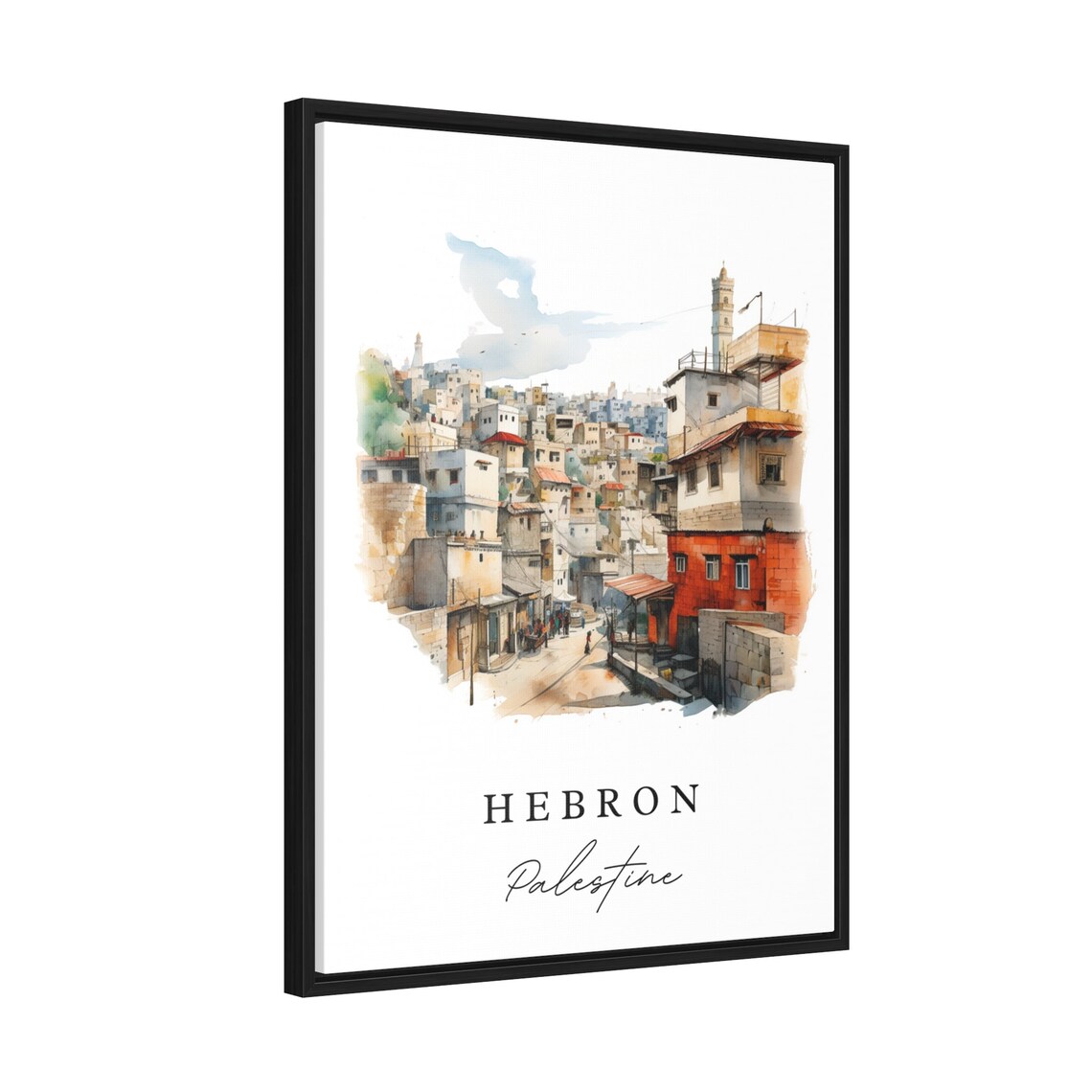 Hebron Palestine Custom Text Art Print - Image 2