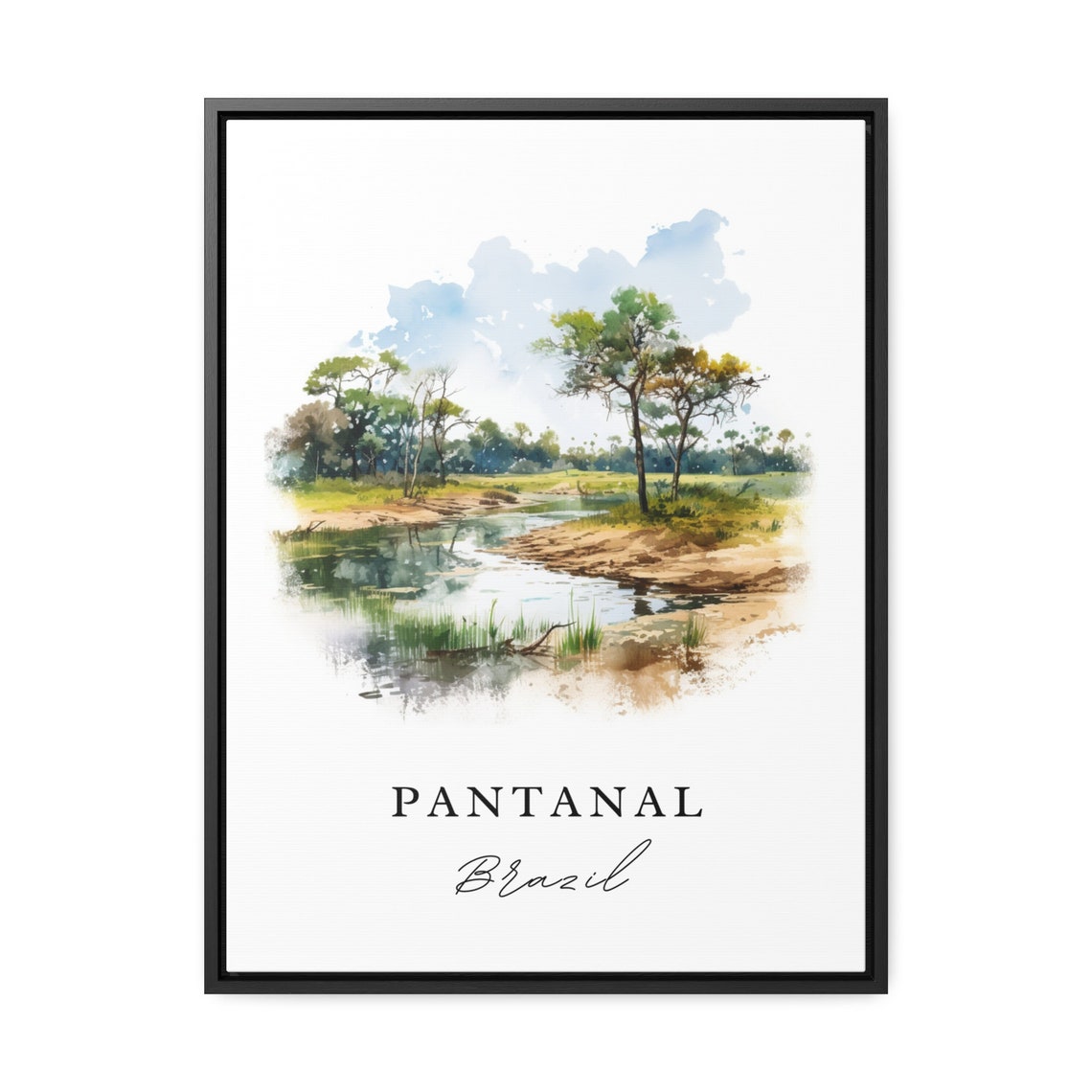 Pantanal Traditional Travel Art Brazil Poster Wedding Gift Birthday Present Custom Text Personalized - Image 2