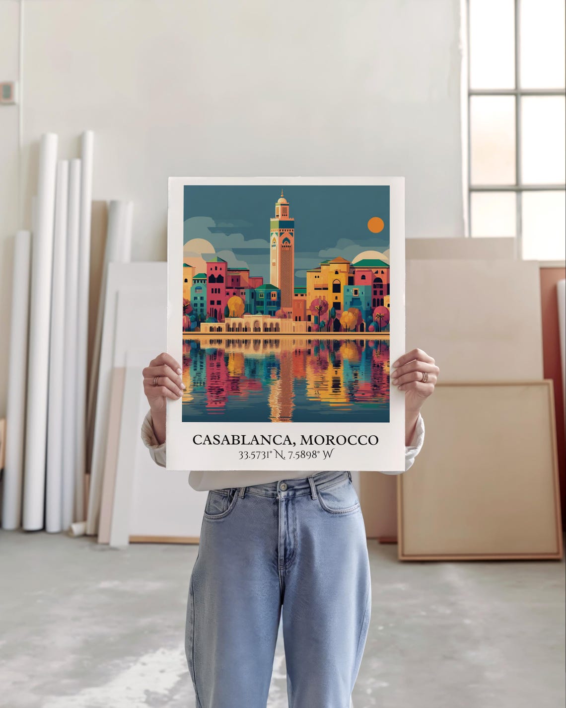 Casablanca Art Retro Travel Morocco Home Decor Gift Prints Housewarming - Image 6