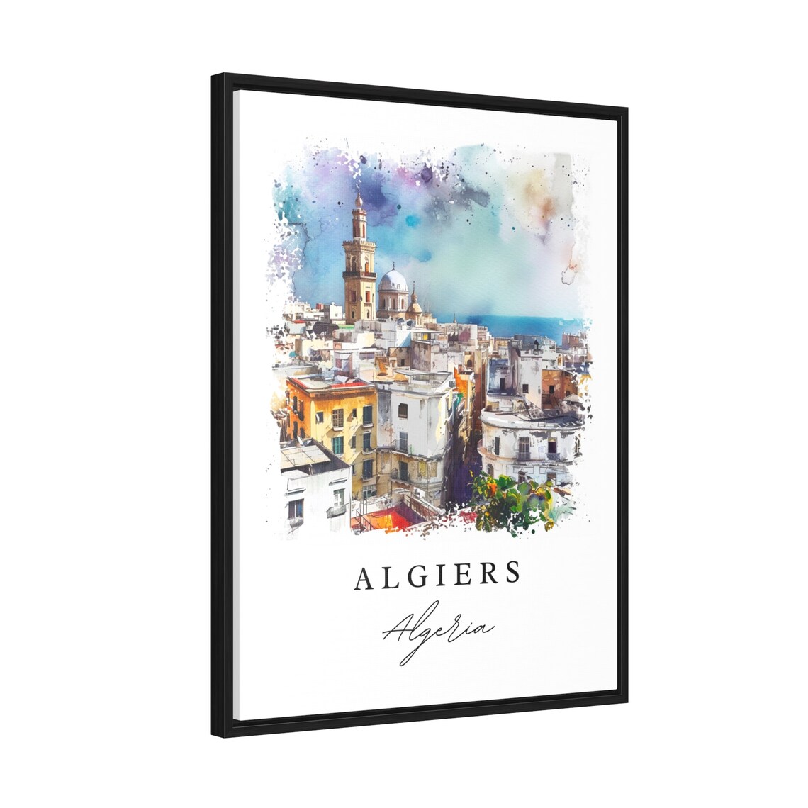 Algiers Algeria Custom Text Art Print - Image 2