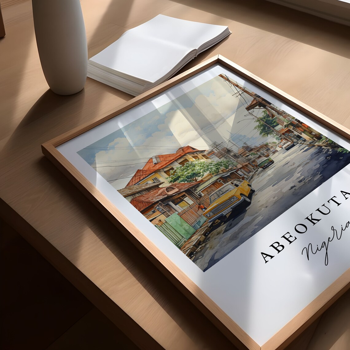 Abeokuta Nigeria Personalized Wall Art Print - Image 6