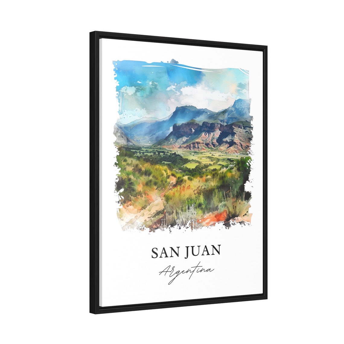 San Juan Argentina Art Print Watercolor Gift Travel Poster Housewarming - Image 2