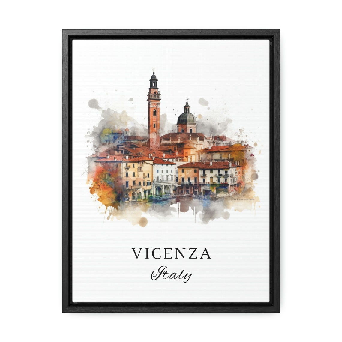 Vicenza Traditional Travel Poster, Italy Art Print - Image 2