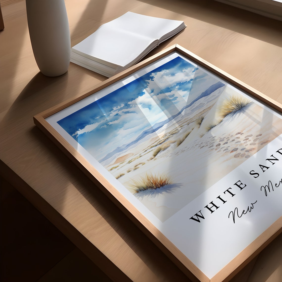 White Sands NM Travel Poster, New Mexico Park - Image 5
