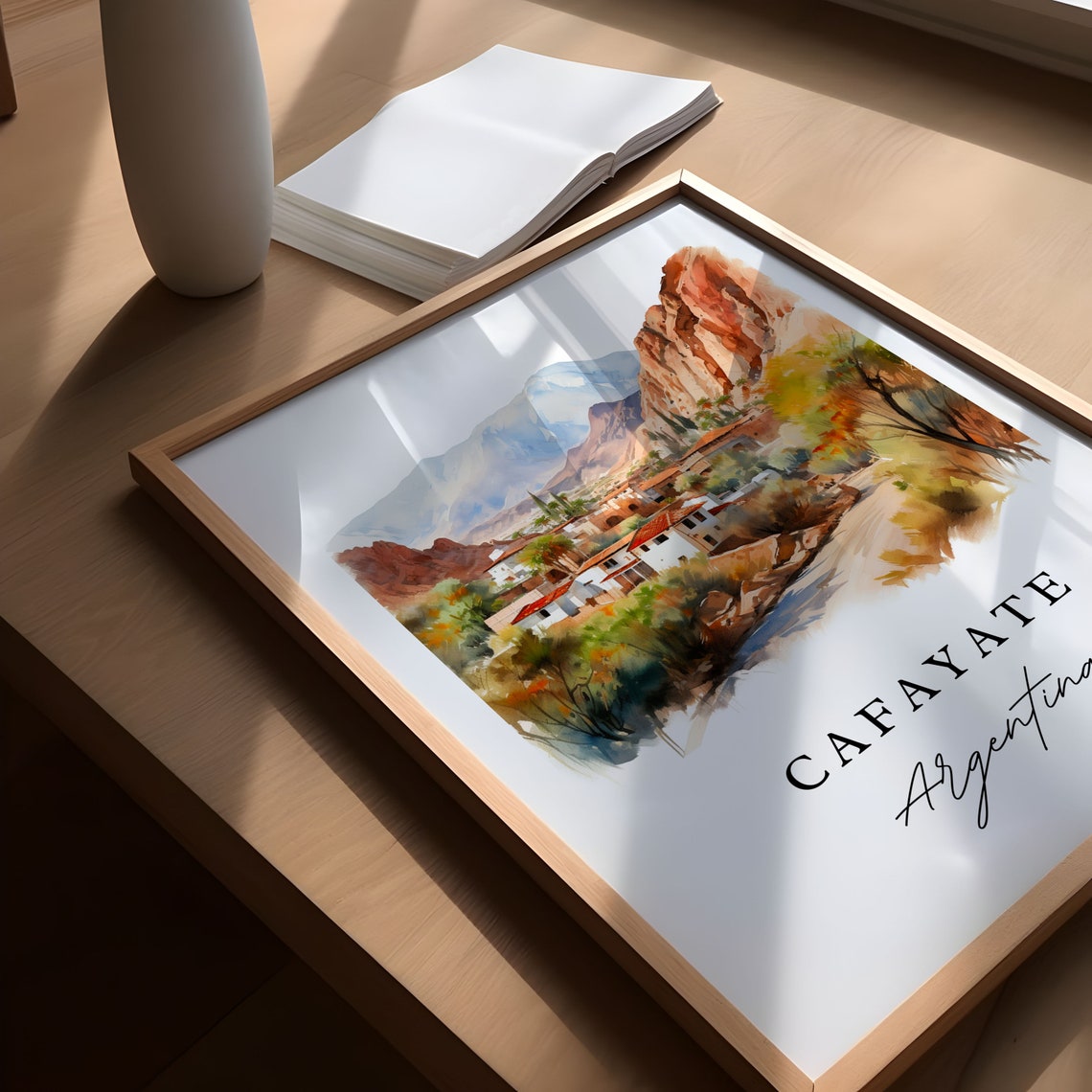 Cafayate Argentina Wall Art Poster Print Wedding Gift Birthday Present Custom Text Perfect - Image 5