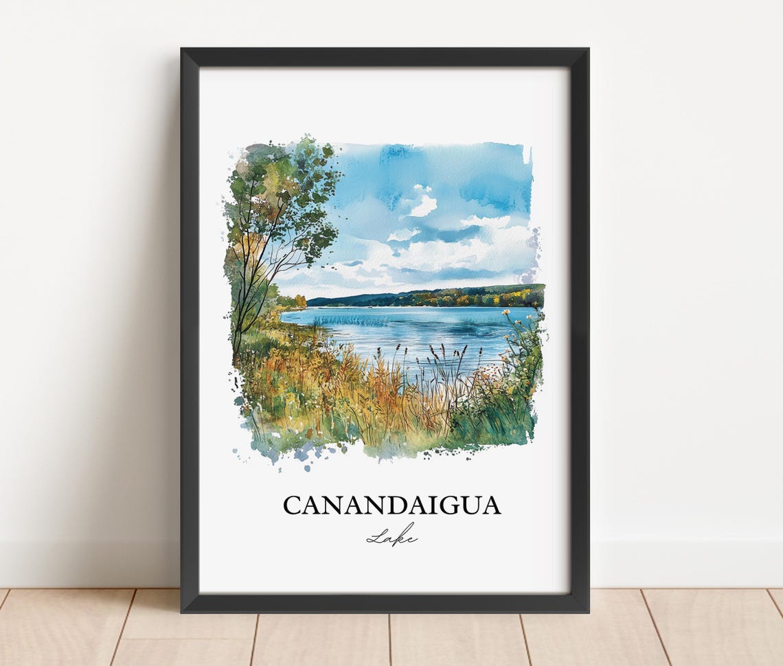 Canandaigua Lake New York Serene Marshy Shore Finger Lakes Poster - Image 2