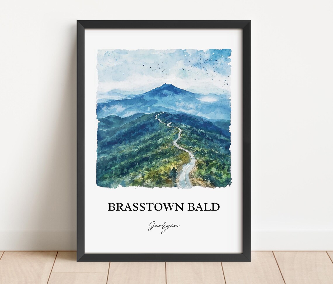 Brasstown Bald, Hiawassee Blue Ridge Travel Poster