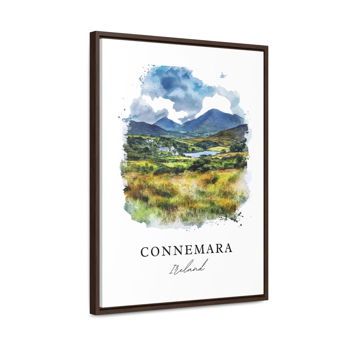Connemara Ireland Watercolor Travel Poster, Western Gift - Image 2