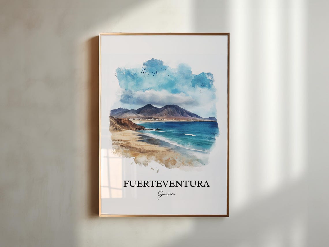 Fuerteventura Travel Print Spain Gift Lovers Poster - Image 3