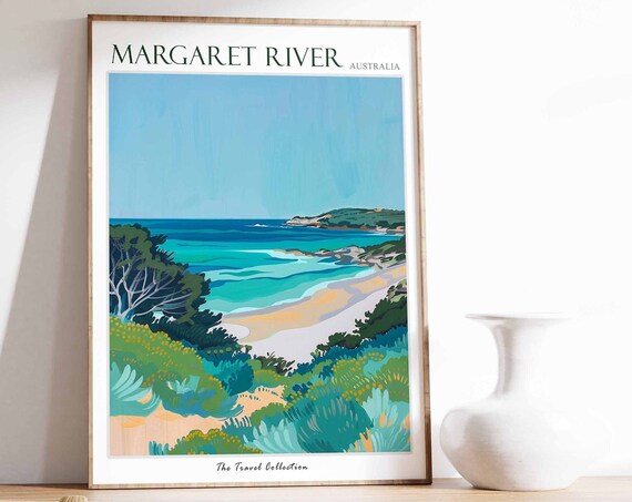 Margaret River Australia Turquoise Bay Coast Landscape Poster