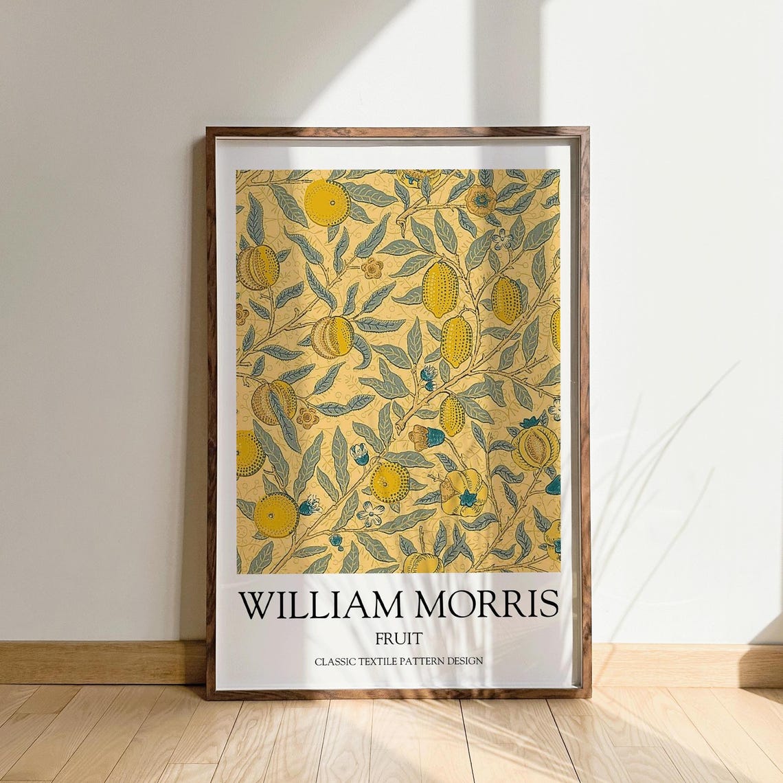 William Morris Fruit Print, Vintage Floral Poster
