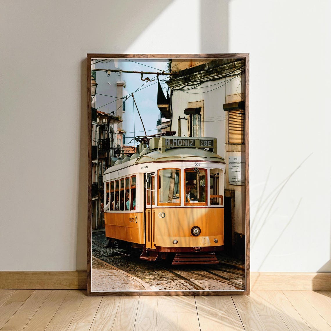 Lisbon Tram Photography, Portugal Travel Poster