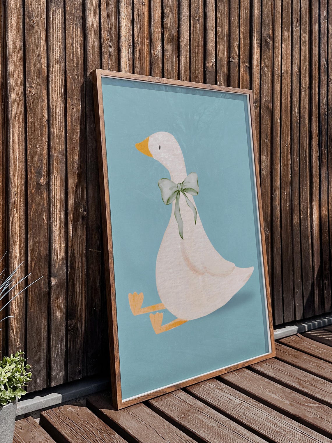Silly Goose, Coquette Bow Tie Nursery Decor Print - Image 3