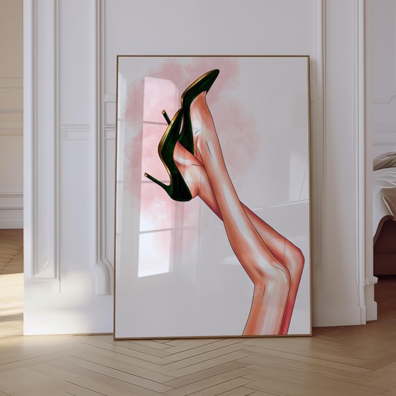 Fashion Woman Sexy Legs Heels Poster