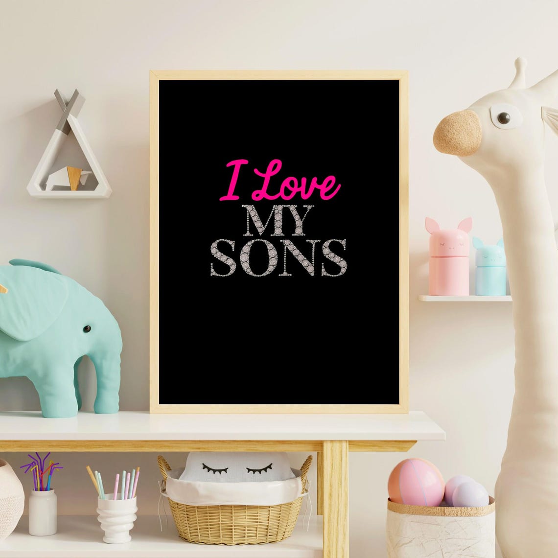 I Love My Sons Poster, Family Gift