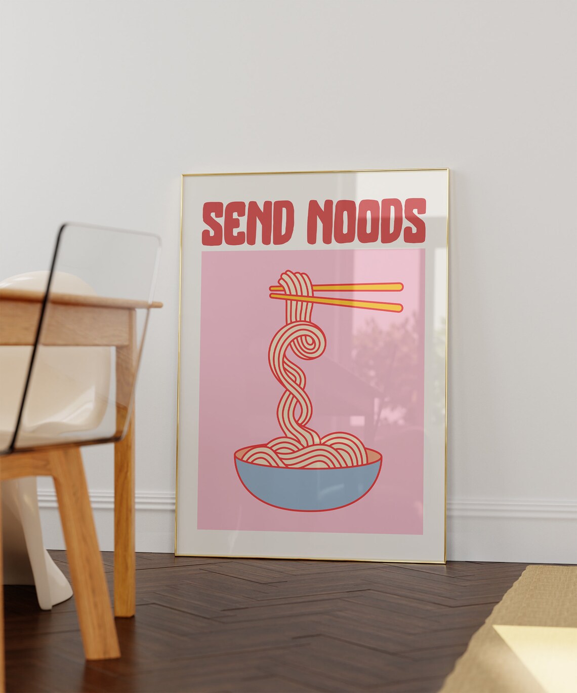 Noodles Cute Kitchen Art Print, Funny Quote - Image 2