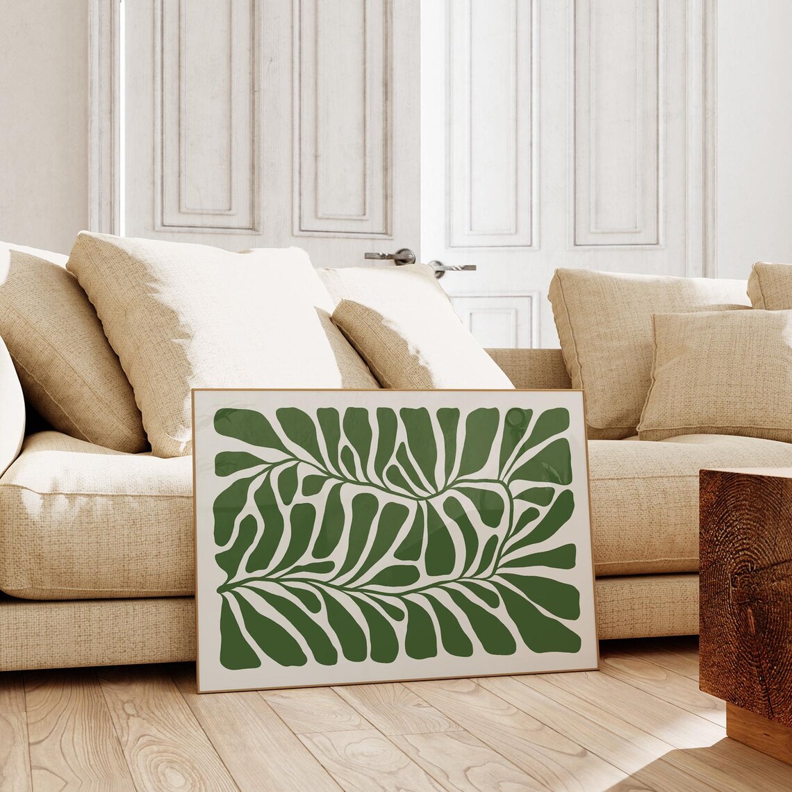 Abstract Floral Wall Art, Moody Botanical Print - Image 3