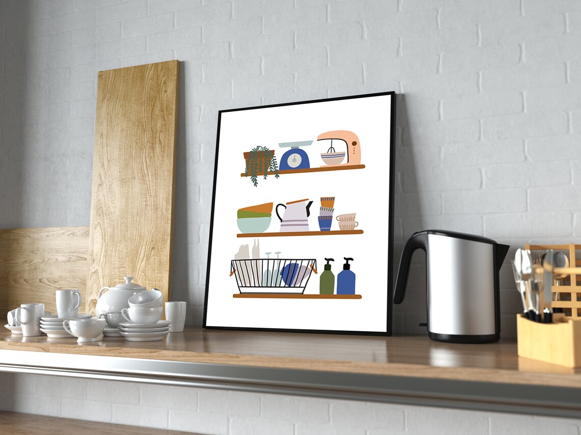 Modern Kitchen Wall Art Poster, Dining Room Decor - Image 4