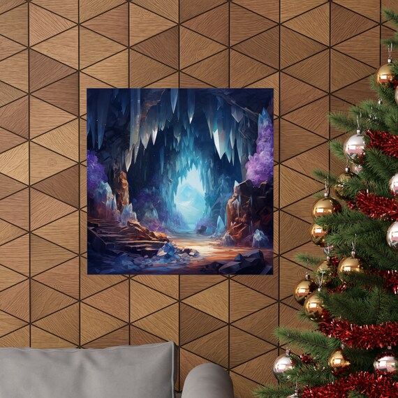 Geode Cave Stalagmites And Stalactites Art Print