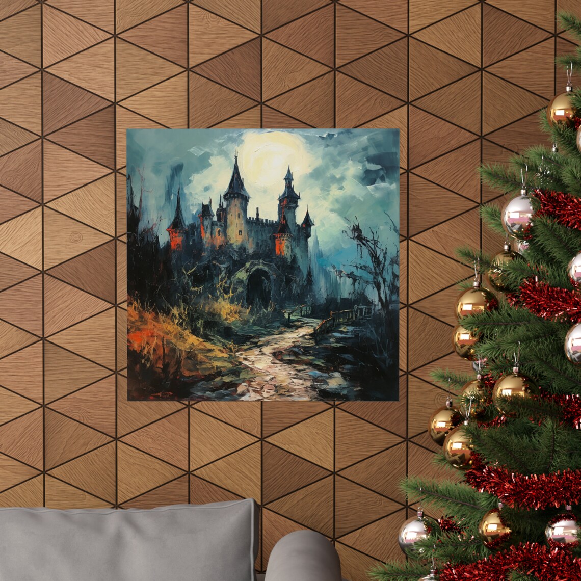 Abandoned Castle, Post-Impressionism Art Print - Image 4