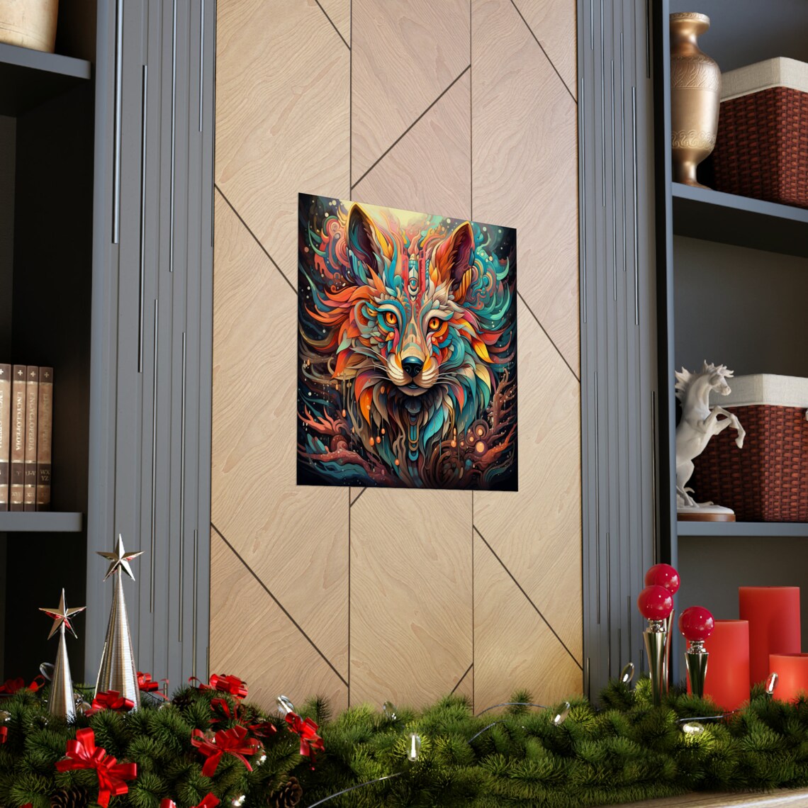 Third Eye Fox, Trippy Spiritual Art Print - Image 4