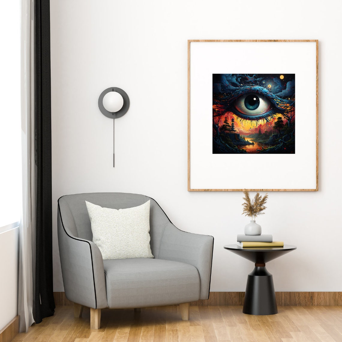 Eye Of Mother Nature Art Print, Trippy Spiritual Art - Image 4
