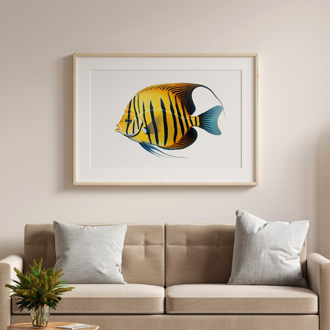 Angelfish Vintage Illustration Art Print - Image 4